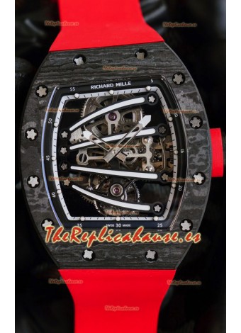 Richard Mille RM59-01 Genuino Movimiento Tourbillon en Caja de Carbono NTPT Negro