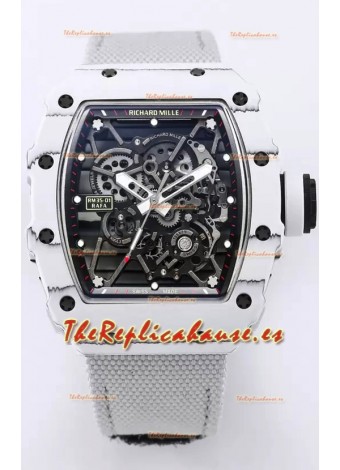 Richard Mille RM35-01 Rafael Nadal Caja de Fibra de Carbono con Genuino Tourbillon Reloj Super clone