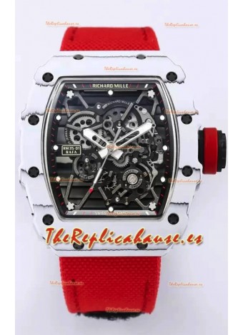 Richard Mille RM35-01 Rafael Nadal Caja de Fibra de Carbono con Genuino Tourbillon Reloj Super clone