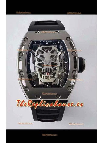 Richard Mille RM052 Skull Genuina Edición Tourbillon Reloj en Caja de Titanio