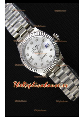 Rolex Datejust Ladies Star Diamonds Markers Reloj Suizo Réplica a Espejo 1:1 Movimiento CAL.2236