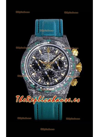 Rolex Daytona DIW Caja de Carbono Forjado, Reloj Réplica a Espejo 1:1 Dial de Carbono Negro