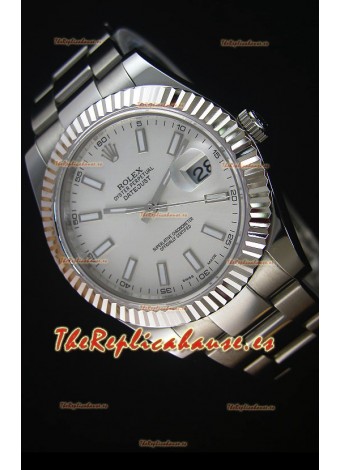 Rolex Datejust Reloj Réplica Japonés - Dial Gris en 36MM con correa Oyster