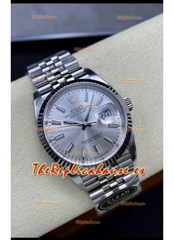 Rolex Datejust Movimiento Cal.3235  Réplica Espejo 1:1 Acero 904L 36MM - Dial Acero