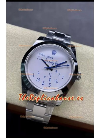Rolex Datejust 41MM Dial "Who Cares I'm already Late" en Movimiento Suizo Automático
