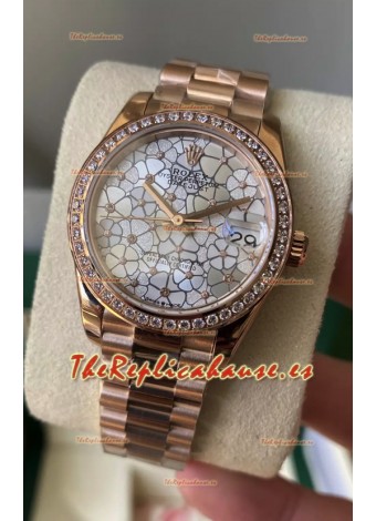 Rolex Datejust M278248 31MM Réplica Suiza en Oro - Dial Motivo Calidad Espejo 1:1