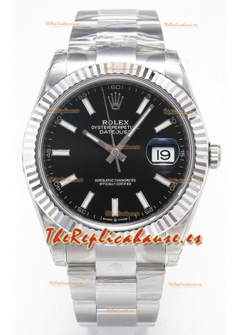 Rolex Datejust 126334 41MM ETA3235 72 Horas Energía Dial Negro Oyster Réplica Espejo 1:1