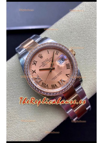 Rolex Datejust 126281RBR-0016 36MM Reloj Réplica Suizo a Espejo 1:1 en 904L Dial Champange