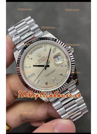 Rolex Day Date Presidential Acero 904L 40MM - Dial Matte Reloj Réplica Espejo 1:1