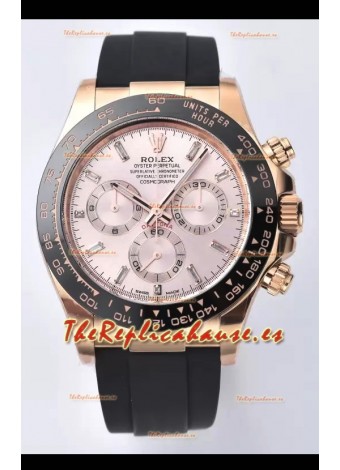 Rolex Cosmograph Daytona M116515ln-0061 Dial Oro Rosado Sundust Movimiento Original Cal.4130 - Reloj Acero 904L