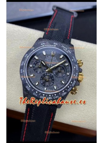 Rolex Daytona DiW Black & Gold Carbon Edition Watch - Caja Carbono Forjado Réplica Espejo 1:1