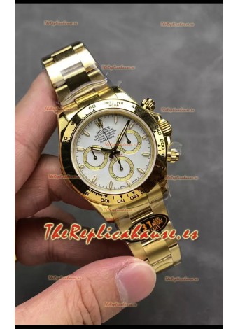 Rolex Cosmograph Daytona M126518 Oro Amarillo Dial y Caja Blancas Movimiento Original Cal.4131