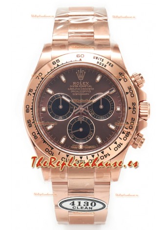 Rolex Cosmograph Daytona M116505 Oro Rosado Caja y Dial Marrón Moviemiento Original Cal.4130