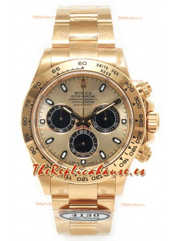 Rolex Cosmograph Daytona M116508 Oro Amarillo Caja y Dial Dorado Moviemiento Original Cal.4131
