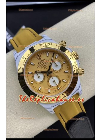 Rolex Cosmograph Daytona DiW GOLDEN ESSENCE Edition White Carbon Fiber Watch - Cal.4130 Movement 
