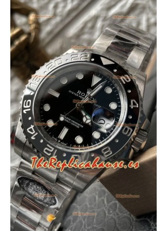 Rolex GMT Masters II 126710GRNR "Bruce Wayne" Acero 904L Correa Oyster Reloj Réplica Suiza