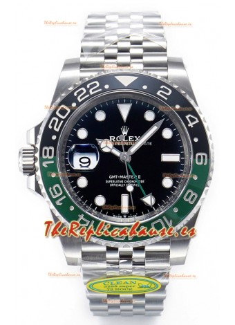 Rolex GMT Masters II 126720VTNR Cal.3285 72 Horas de Energia Correa Jubilee Réplica Suiza Acero 904L