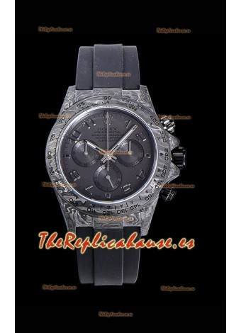 Rolex Daytona DiW Edición "All Black" Caja de Carbono Forjado Réplica a Espejo 1:1