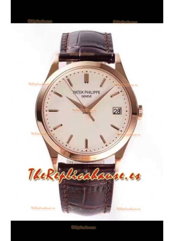 Patek Philippe 5227R-001 Calatrava Automático Dial Blanco con Movimiento Suizo Automático