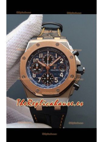 Audemars Piguet Royal Oak Offshore Reloj a Espejo 1:1 de Acero 904L 2 Tonos Movimiento 3126