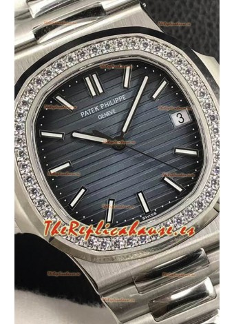 Patek Philippe Nautilus 5713/1G Acero 904L Actualizado 2023 Reloj Réplica a Espejo - Dial Azul