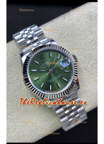Rolex Datejust 278274 31MM Reloj Réplica Suizo en Acero 904L Dial Verde - Réplica a Espejo 1:1