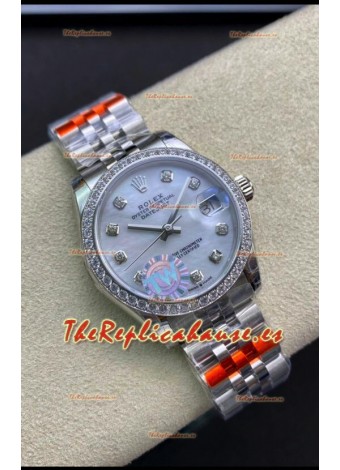 Rolex Datejust 278384 31MM Reloj Réplica Suizo en Acero 904L Oro Dial Perla - Réplica a Espejo 1:1