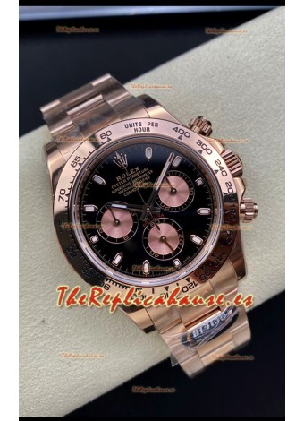 Rolex Daytona 116505 Oro Rosado Movimiento Original Cal.4130 - Reloj Acero 904L a Espejo 1:1