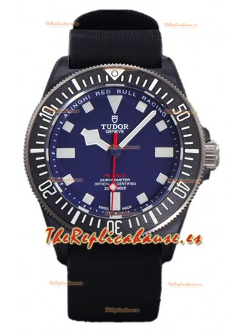 Tudor Pelagos FXD Caja Titanio Réplica Espejo 1:1 Dial Azul En Correa Negra Nato