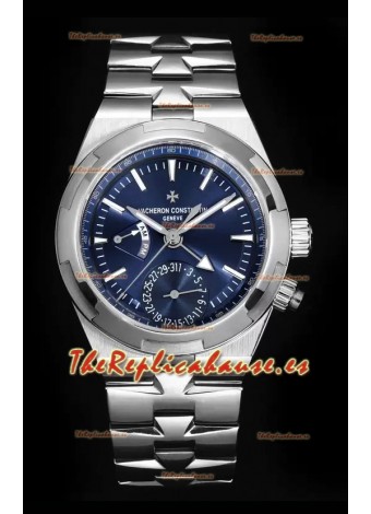 Vacheron Constantin Overseas Dual Time Reloj Réplica Suizo a Espejo 1:1 Dial Azul