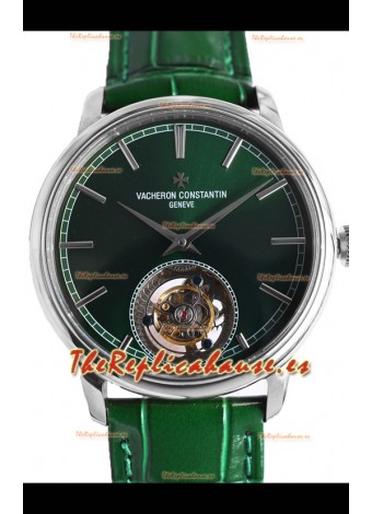 Vacheron Constantin Traditionelle Swiss Tourbillon Caja Acero Reloj Réplica Espejo 1:1 