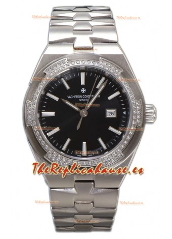 Vacheron Constantin Overseas Caja Acero Dial Negro 35MM Reloj Réplica Suiza 