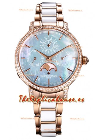 Vacheron Constantin Traditionelle Perpetual Calendar Ultra-Thin Oro Rosado Réplica Suiza 
