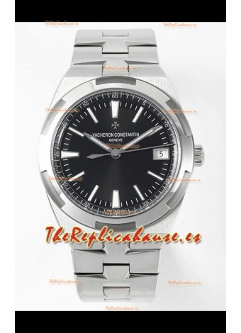 Vacheron Constantin Overseas Réplica Suiza a Espejo 1:1 Dial Negro - Correa Acero