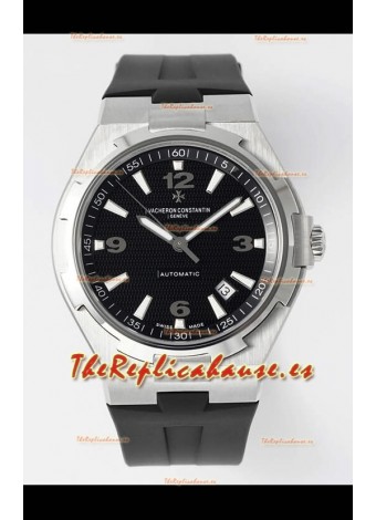 Vacheron Constantin Overseas Réplica Suiza a Espejo 1:1 Dial Negro - Correa Goma