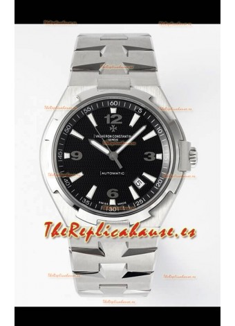 Vacheron Constantin Overseas Réplica Suiza a Espejo 1:1 Dial Negro - Correa Acero