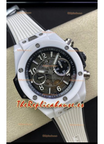 Hublot Big Bang Unico Edición Reloj Réplica Suizo a Espejo 1:1 PVD Blanco