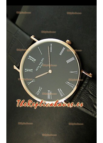 Patek Philippe Calatrava Ultra-delgado Réplica Japonesa en Acero Inoxidable 