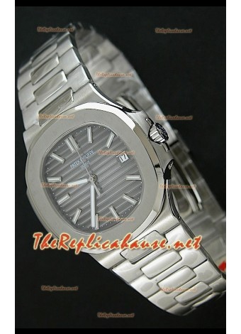 Patek Philippe Nautilus Swiss Réplica con esfera gris