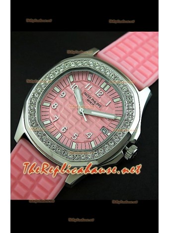 Patek Philippe Aquanaut de dama japonés en rosado.