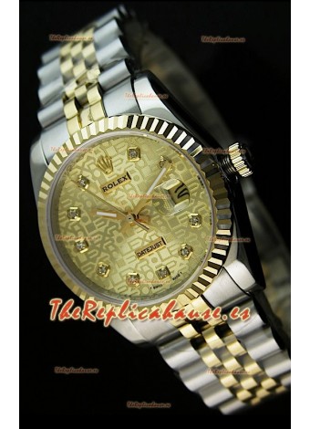 Rolex Réplica Datejust Mens Reloj Japonés Carcasa Negra – 41 MM