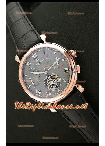 Vacheron Constantin Reloj Calendario de Oro Rosa y Esfera Gris