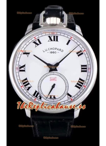 Chopard Louis-Ulysse The Tribute Reloj Suizo de Acero Inoxidable con Dial Blanco