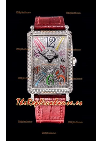 Franck Muller Largo Island Color Dreams Ladies Reloj Suizo en Correa Rosada