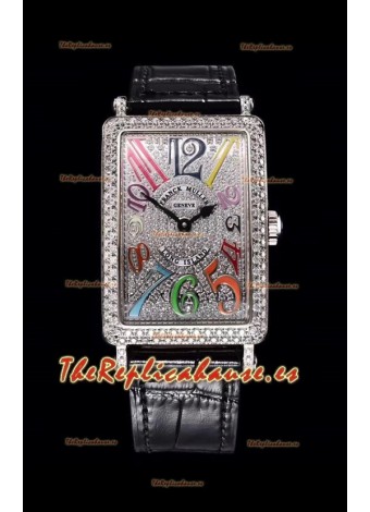 Franck Muller Largo Island Color Dreams Ladies Reloj Suizo en Correa Negra