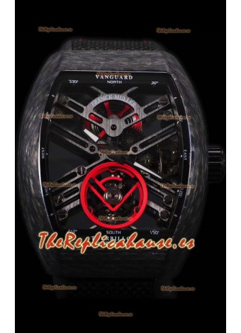 Franck Muller Vanguard Reloj Réplica Suizo Skeleton Tourbillon