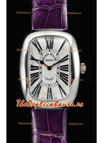 Franck Muller Galet Ladies Swiss Reloj Cuarzo Suizo con Correa Morada