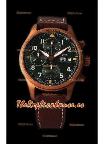 IWC Pilot's Chronograph Spitfire Caja de Bronce - Réplica a Espejo 1:1