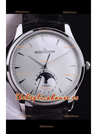 Jaeger LeCoultre Master Ultra Thin Moon Reloj Réplica a Espejo 1:1 Acero Inoxidable