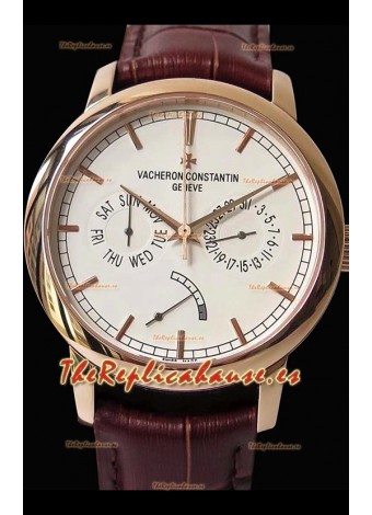 Vacheron Constantin Traditionnelle Day Date Reloj Réplica Suizo Oro Rosado